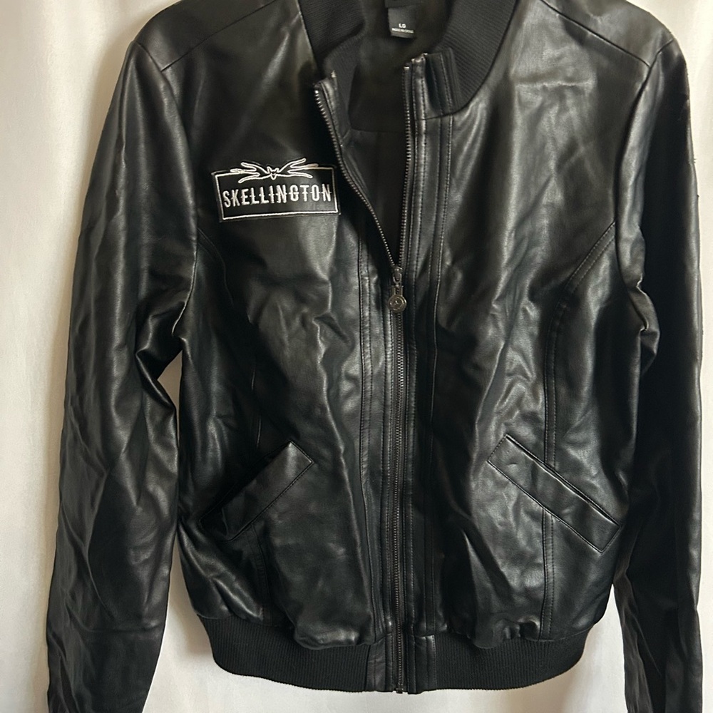 Disney Skellington Black Bomber Jacket Nightmare Before Christmas